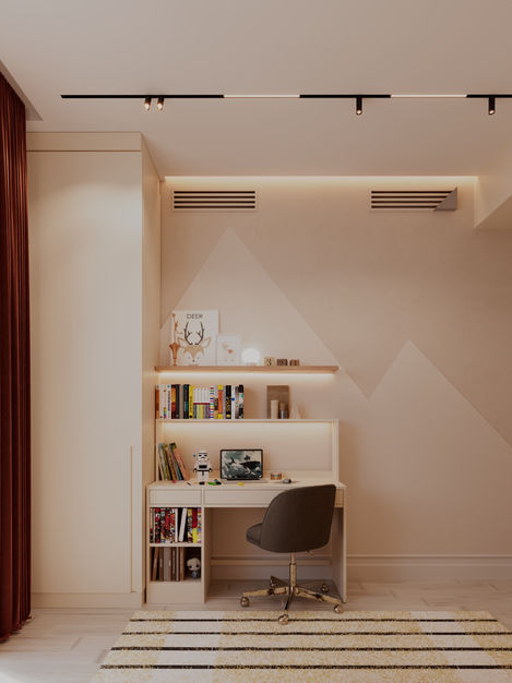 Kids room, La Vague Douce — interior design by Atelier Vèno