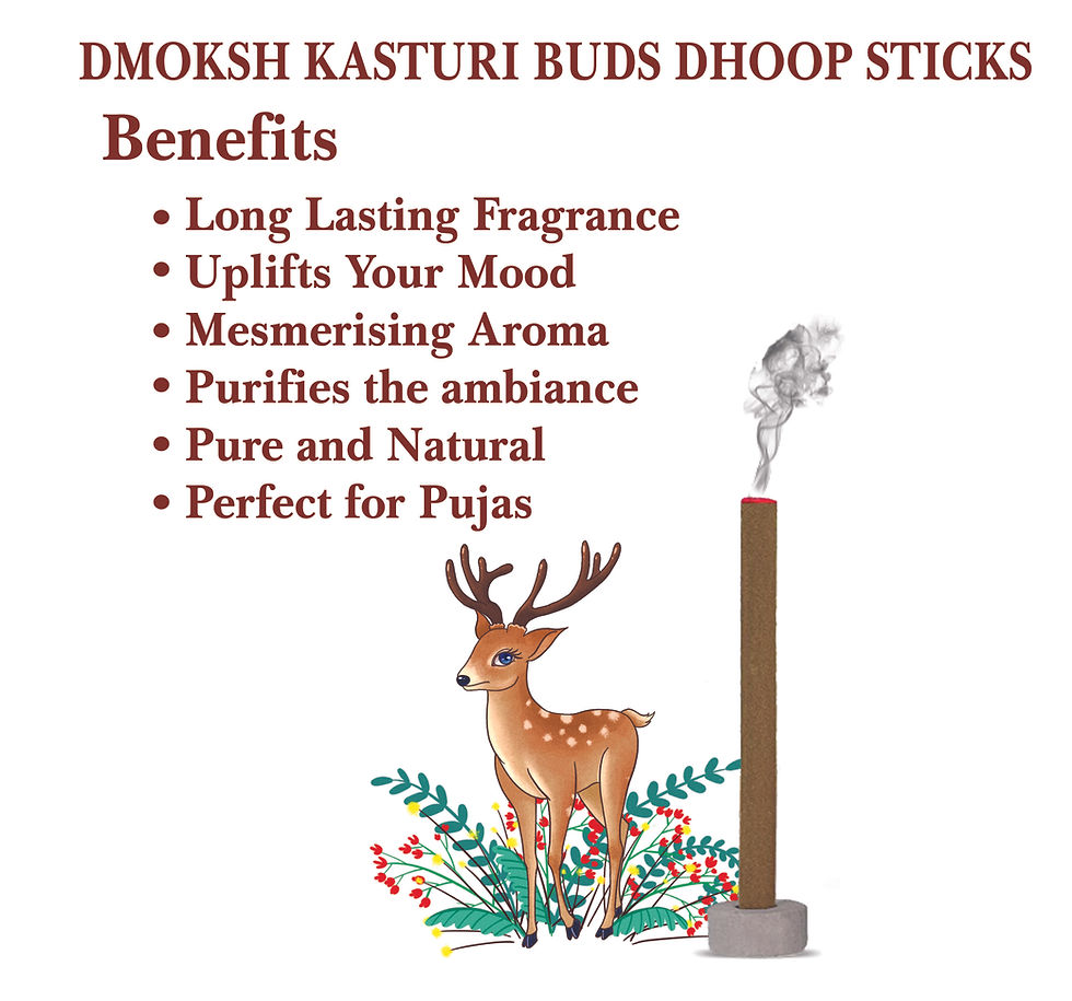 Thumbnail: Premium Kasturi & Pineapple Dhoop Sticks Set of 2 Combo Pack(100g Each) for Puja