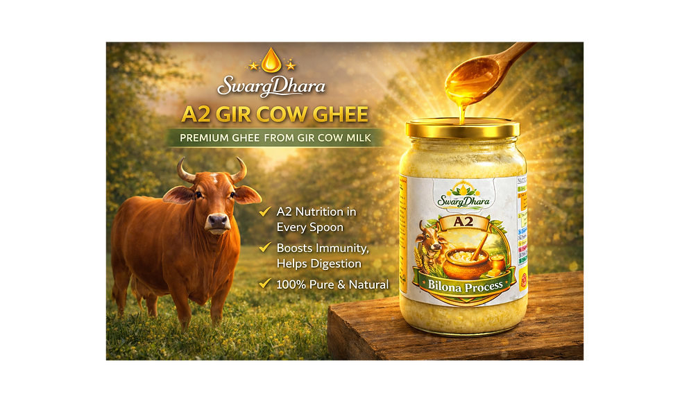 Thumbnail: Natural Premium  Wood Pressed Groundnut Oil+ A2 Bilona Ghee