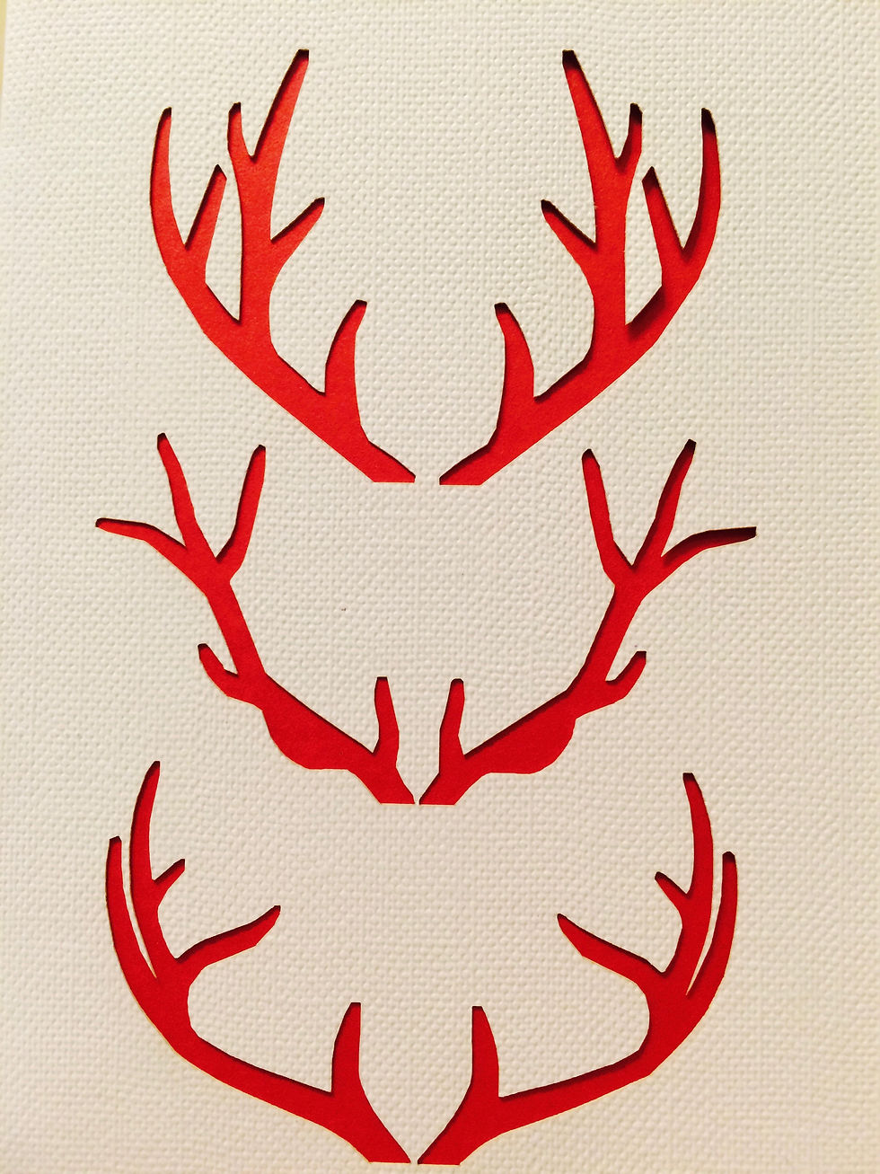 Antler Christmas Card