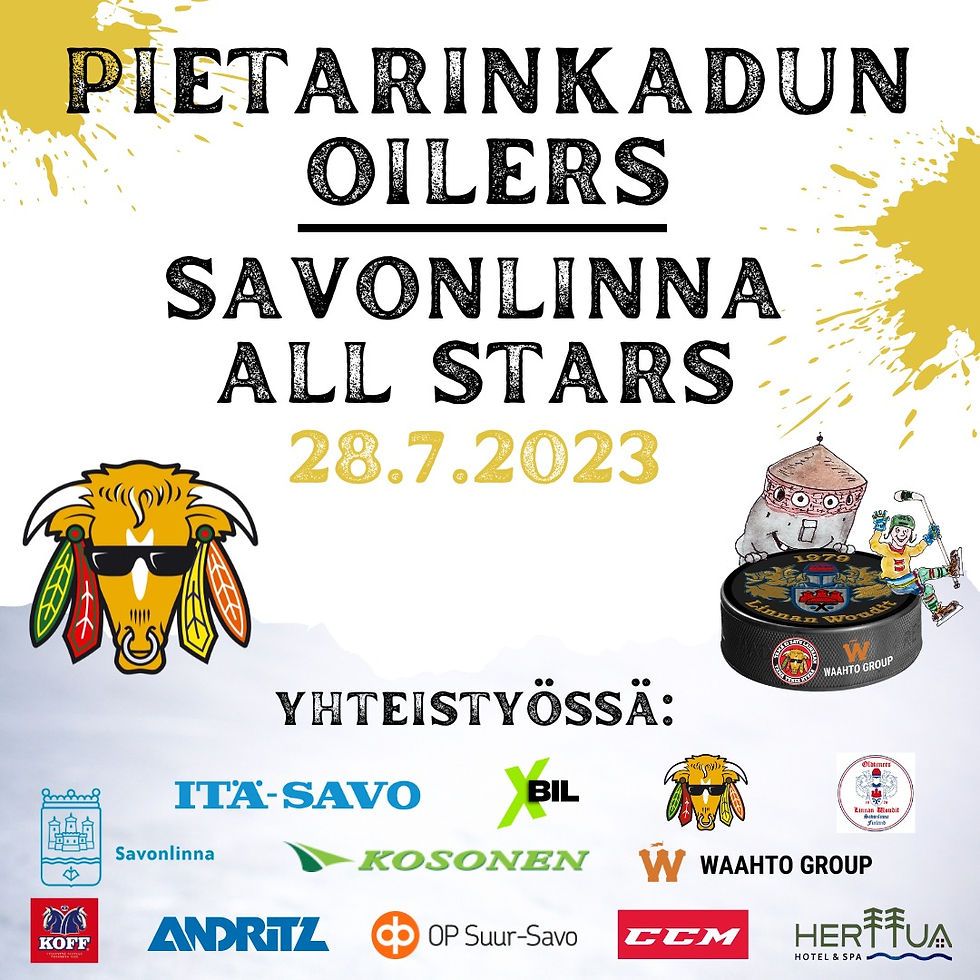 Pietarinkadun Oilers goes Savo - näytösottelu jäähallilla & After Party Huwila Areenalla