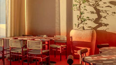 Mimaride renk ve kontrast: Ukrayna’nın yeni İtalyan restoranı "Rosso"