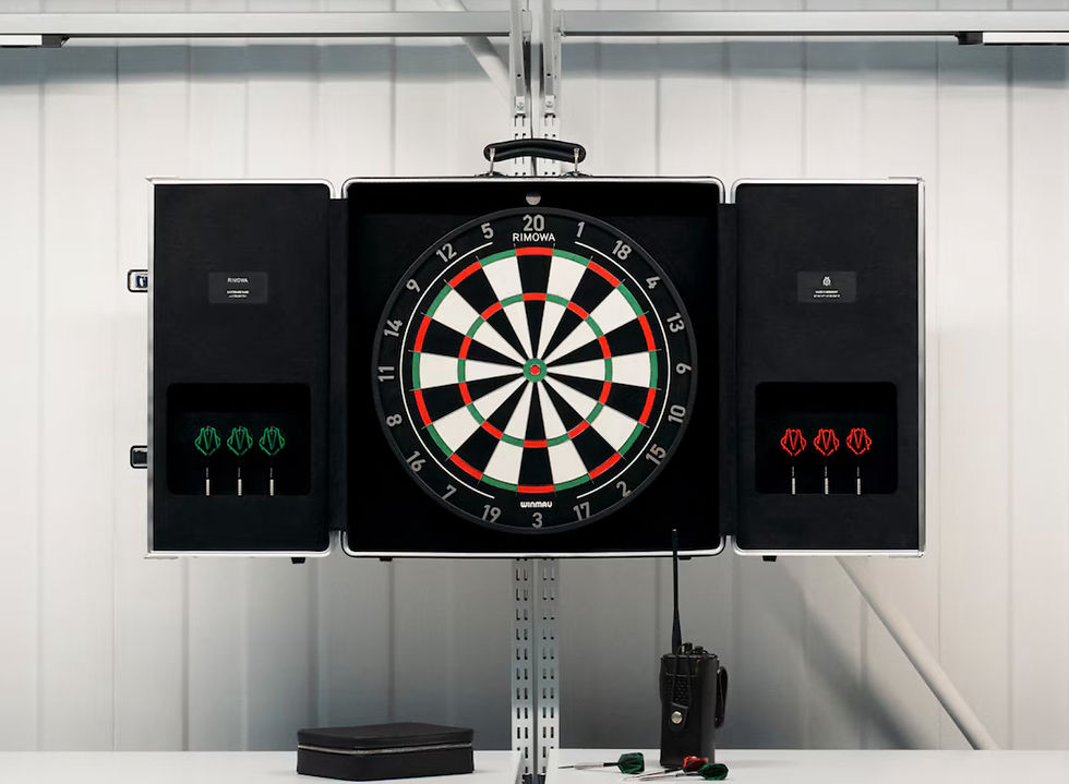 RIMOWA x Winmau: Dart Tutkunları için duvara monte edilebilen, özel tasarım dart kutusu