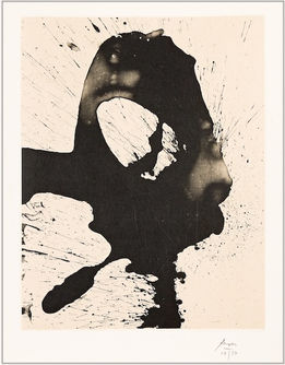 Robert Motherwell Nocturne Octavio Paz abstract lithograph applique art print for sale