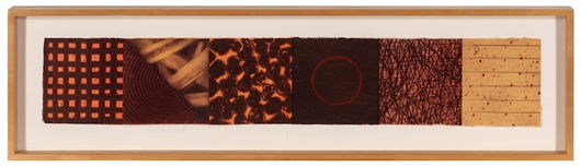 David Shapiro Savasan lithograph collagraph handmade rice paper abstract art print for sale