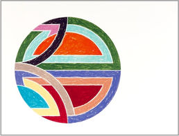 Frank Stella Sinjerli Variation I lithograph screenprint silkscreen geometric modern art print for sale