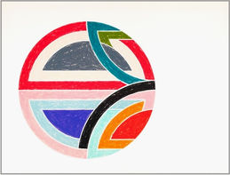 Frank Stella Sinjerli Variation Ia lithograph screenprint silkscreen geometric modern art print for sale