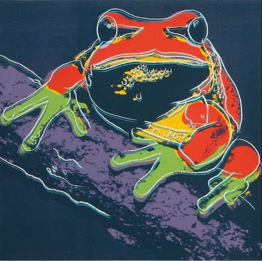 Andy Warhol Pine Barrens Tree Frog Endangered Species screenprint silkscreen art print for sale