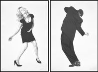 Robert Longo Barbara Rafael men in the cities lithograph portrait art print for sale