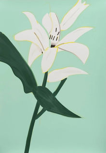 Alex Katz White Lilies 2 screenprint silkscreen art floral print for sale