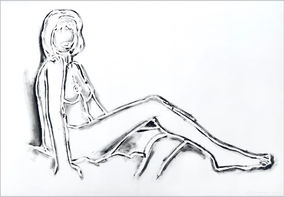 Tom Wesselmann Monica Sitting print for sale