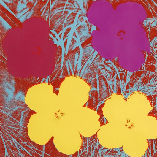 Andy Warhol Flowers 71 screenprint silkscreen art print for sale