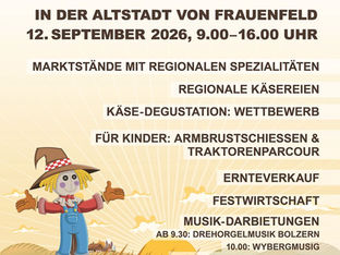 12. September: Herbst- und Erntefest mit Käse-Degustation
