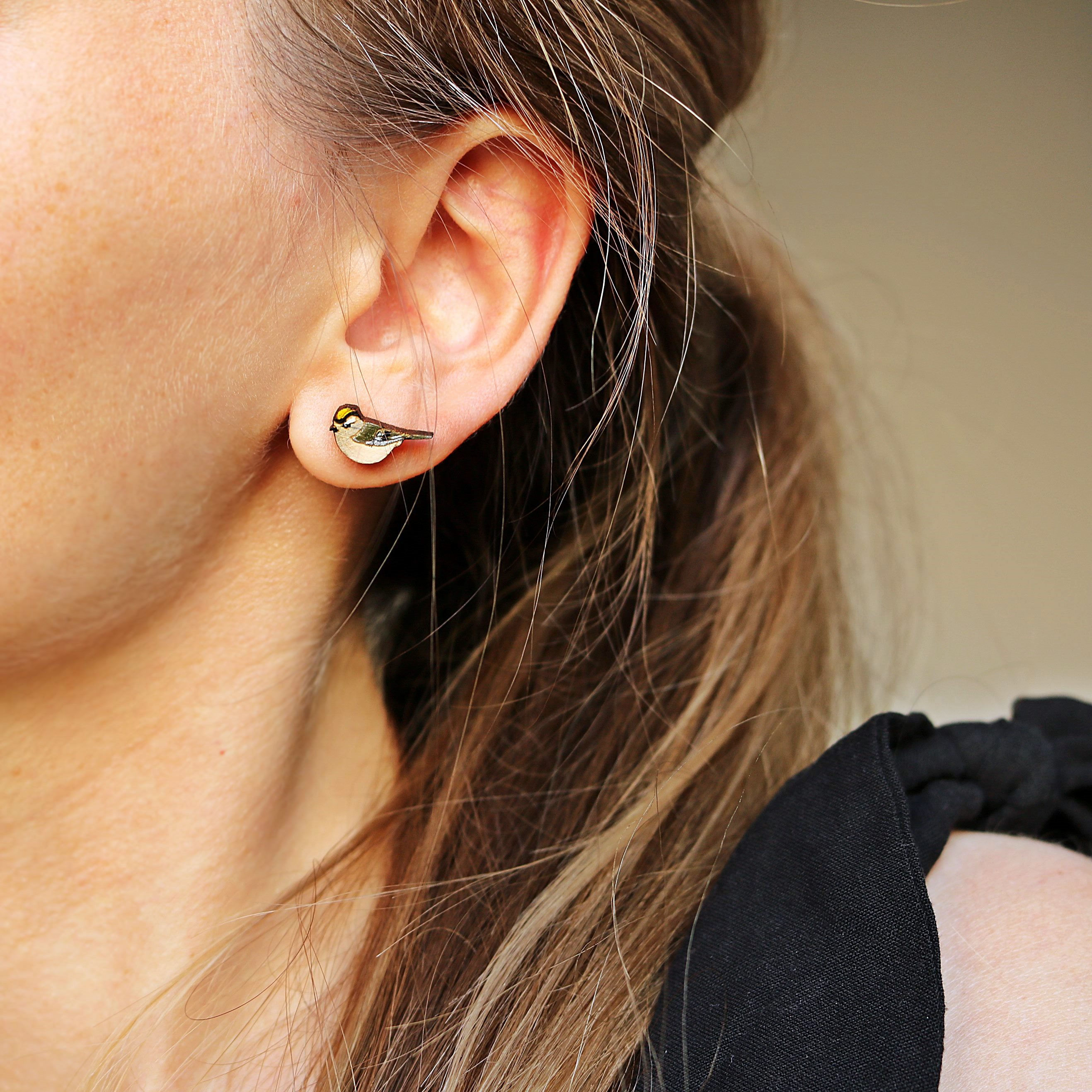 Kolczyki Ptaszki Zniczki