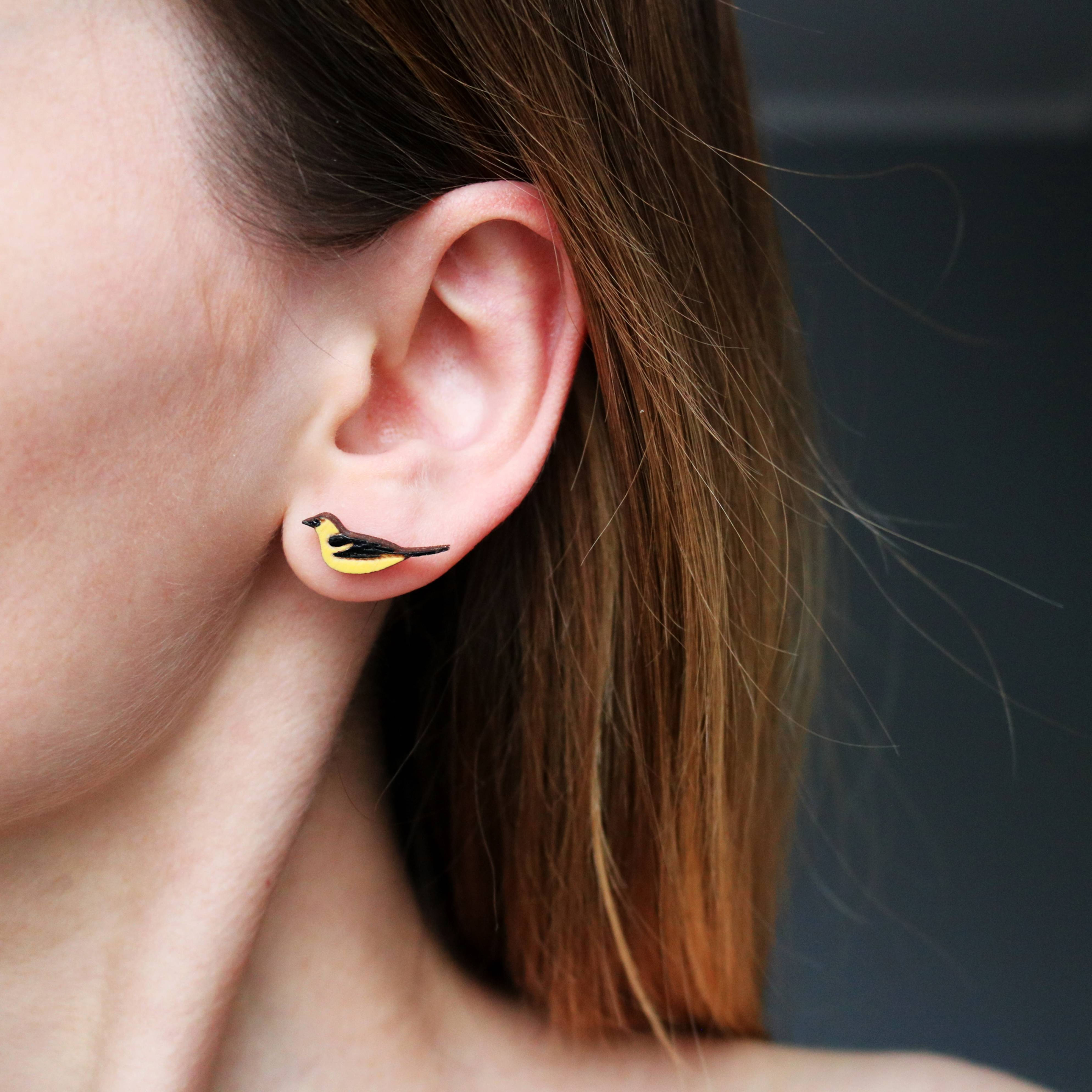 Kolczyki Ptaszki Wilgi