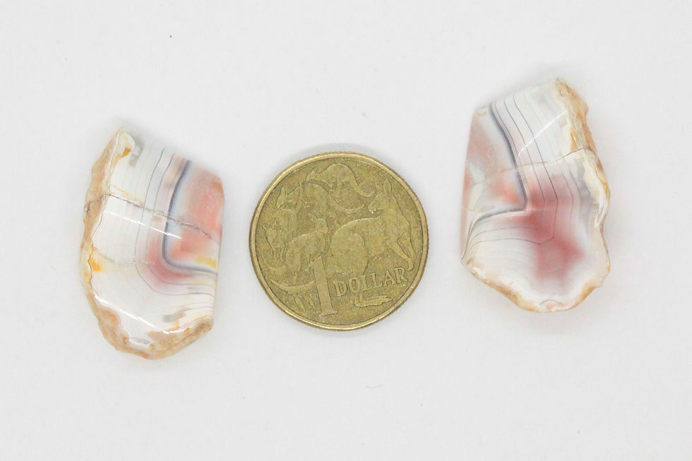 Thumbnail: Pair of Pink Agate - Agate Creek QLD