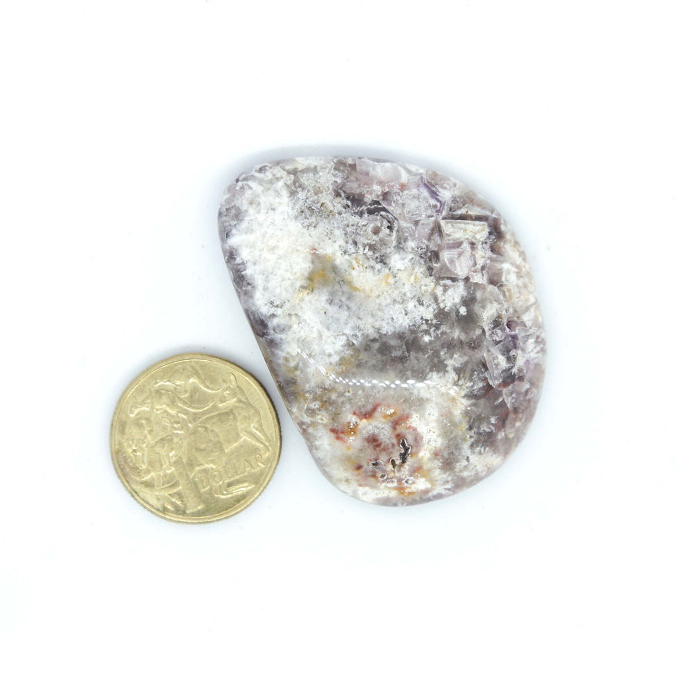 Thumbnail: Amethyst Flowers Palm stone - Wave Hill