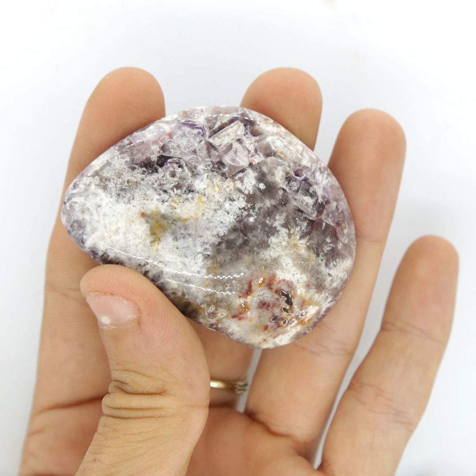 Thumbnail: Amethyst Flowers Palm stone - Wave Hill