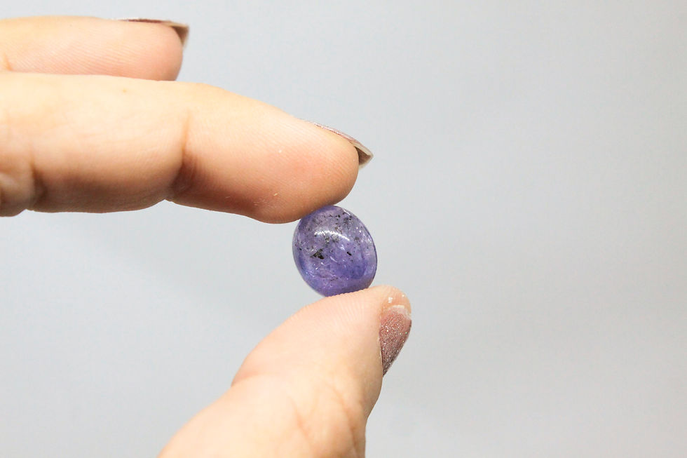Thumbnail: Set of three Tanzanite Cabochons