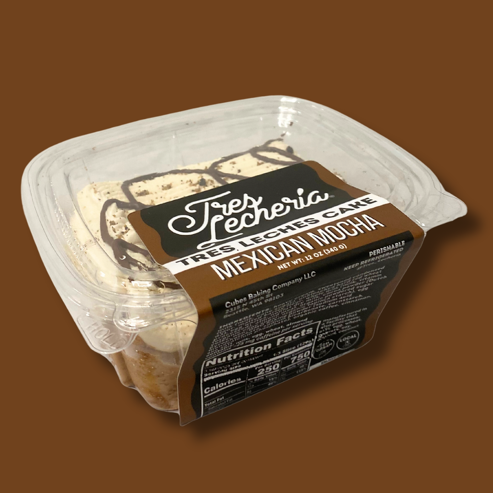 Mexican Mocha Tres Leches Cake Slice