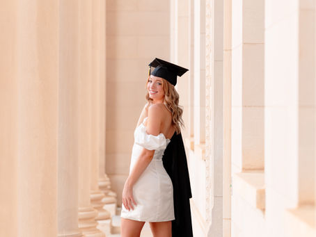 Charlotte Cap and Gown Grad Photo