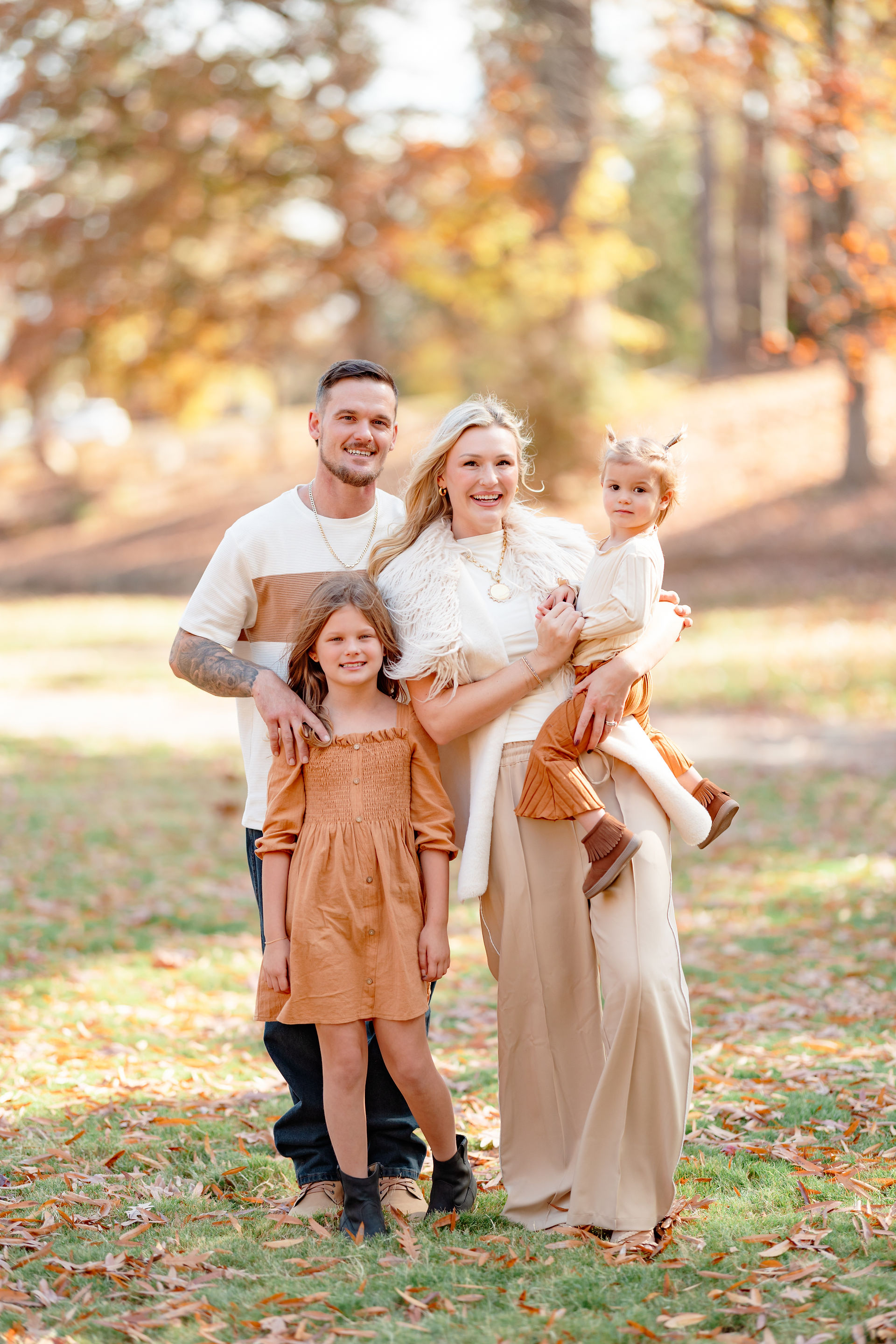 Fall family photos uptown charlotte