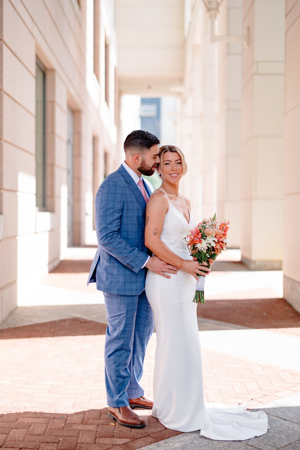 Charlotte courthouse wedding ceremony at Mecklenburg County Courthouse in Uptown Charlotte, North Ca