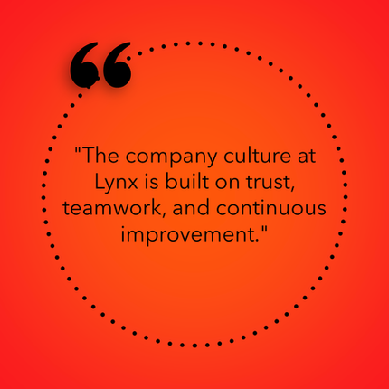An architecture outsourcing quote  from Lynx Professional Services, shown in a portrait, representing the company's commitment to being a flexible extension of your team, from concept to construction.