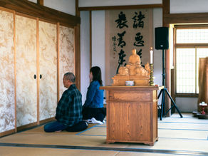 坐禅体験に来られました!
