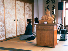 坐禅体験に来られました!