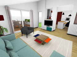 Vue en 3D du nouveau salon-toulouse