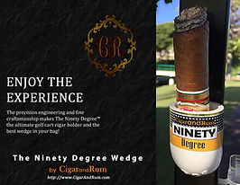 Magnetic cigar holder for golf