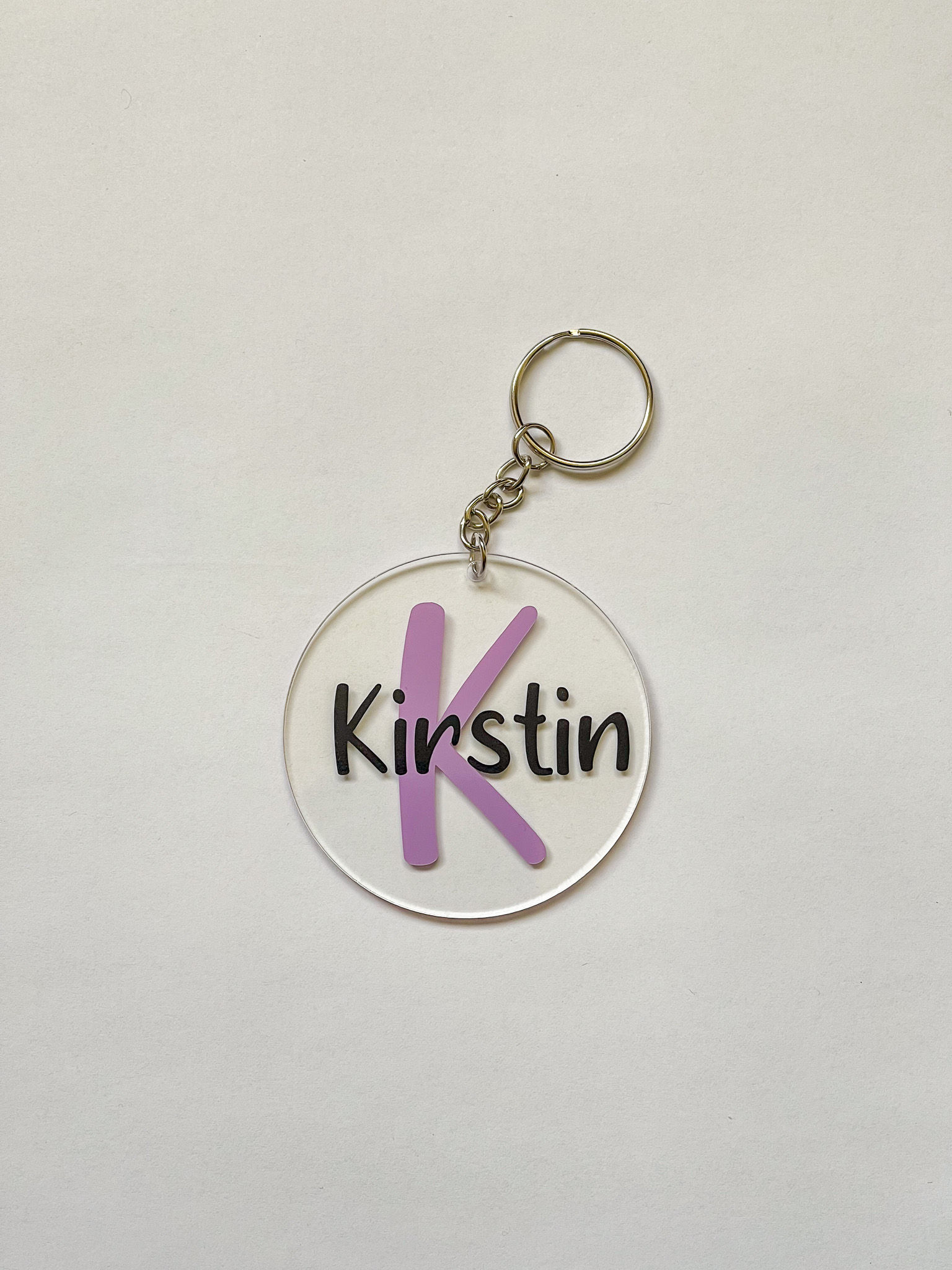 Personalised Initial Name Keyring