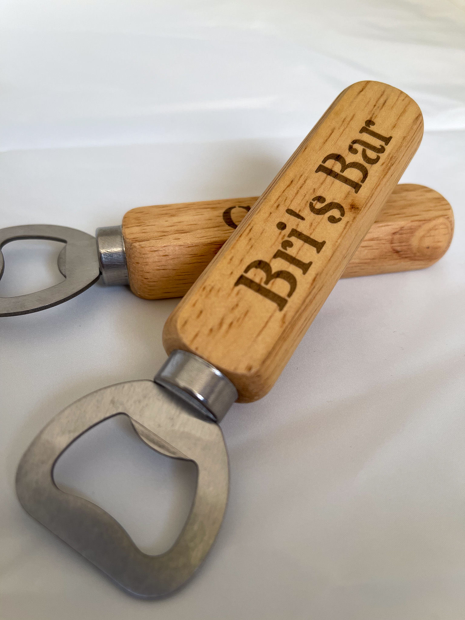 Personalised Engraved Wooden Handle Bottle Opener