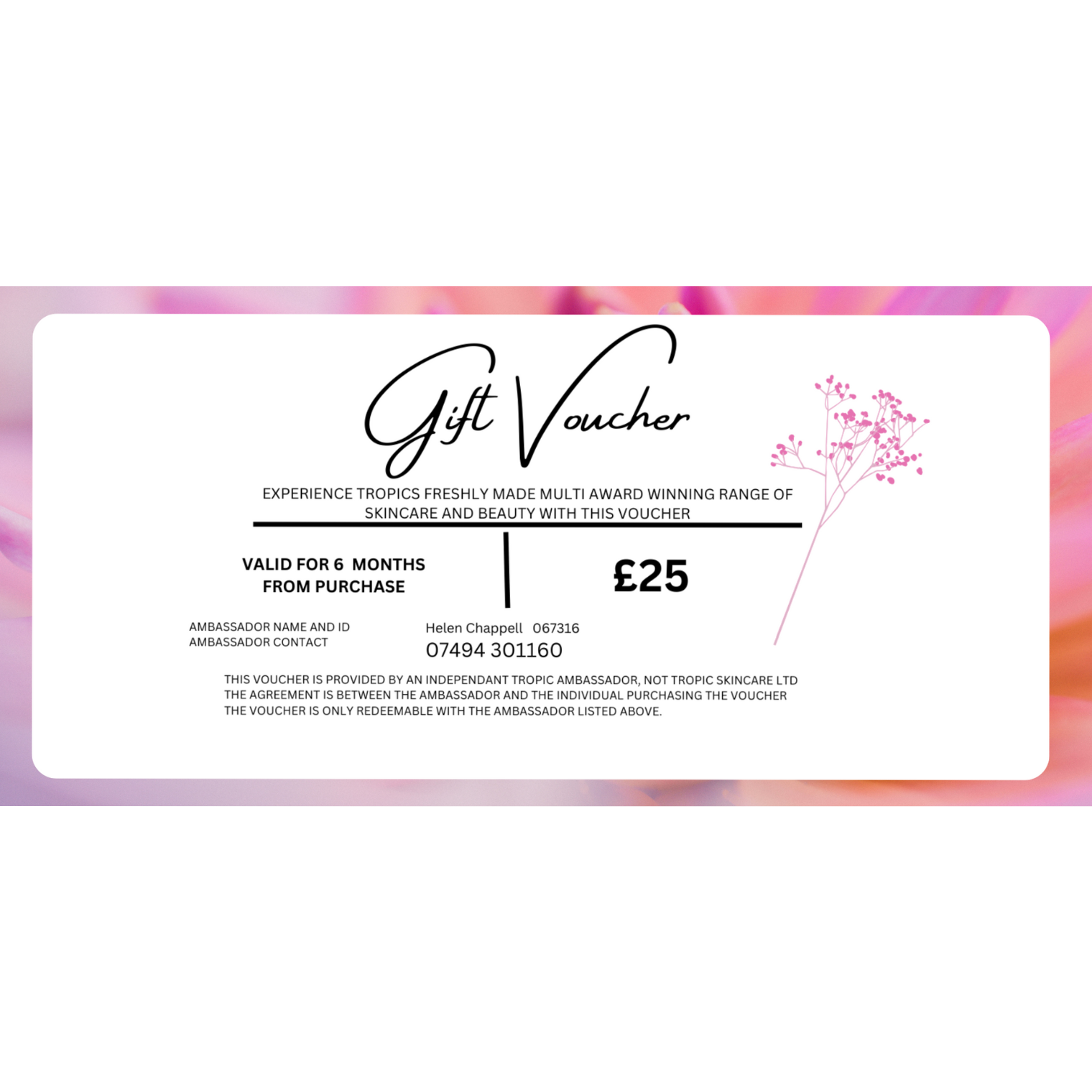 £25 Tropic Skincare Voucher