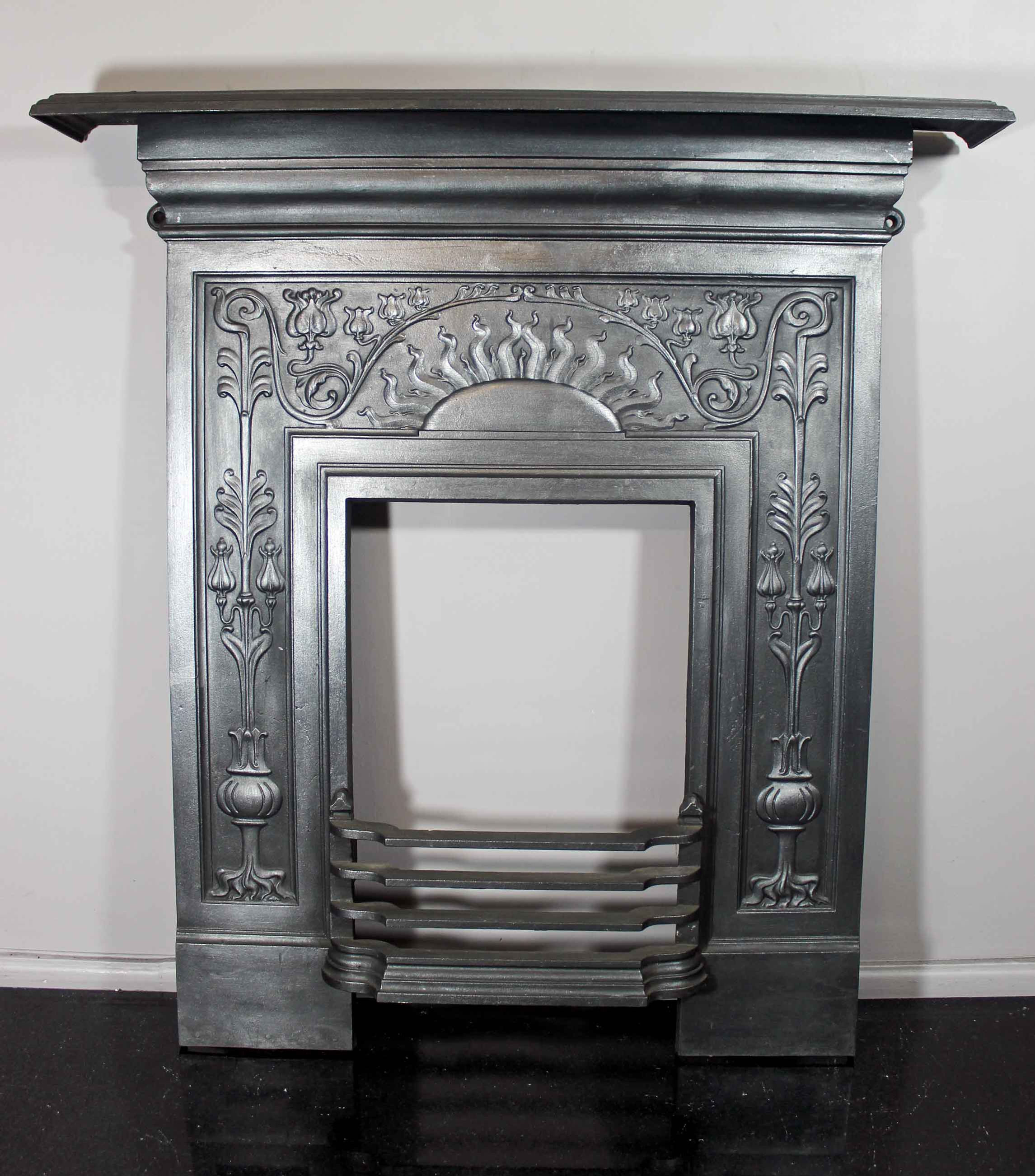 Late Victorian Art Nouveau Bedroom Fireplace