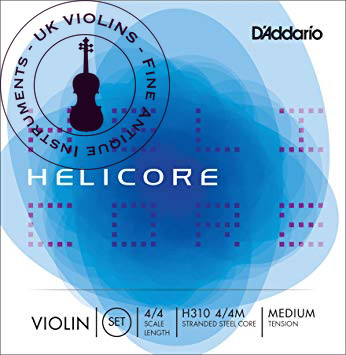 Helicore D'Addario Violin Strings Set Medium 4/4 | UK Violins