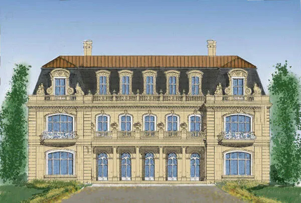 French Renaissance luxury house Chateau replica reproduction John Henry Architect.webp