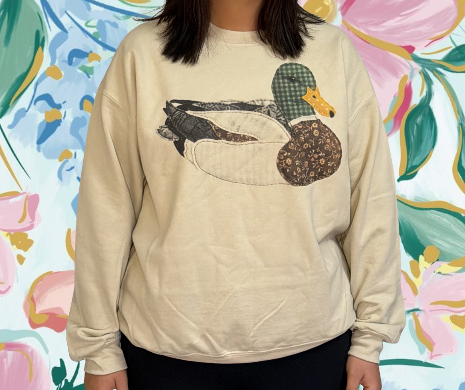 Faux Patchwork Mallard Sweatshirt