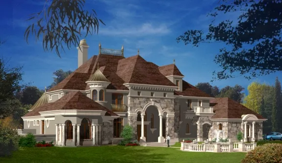 French Country Castle architect plan des.webp