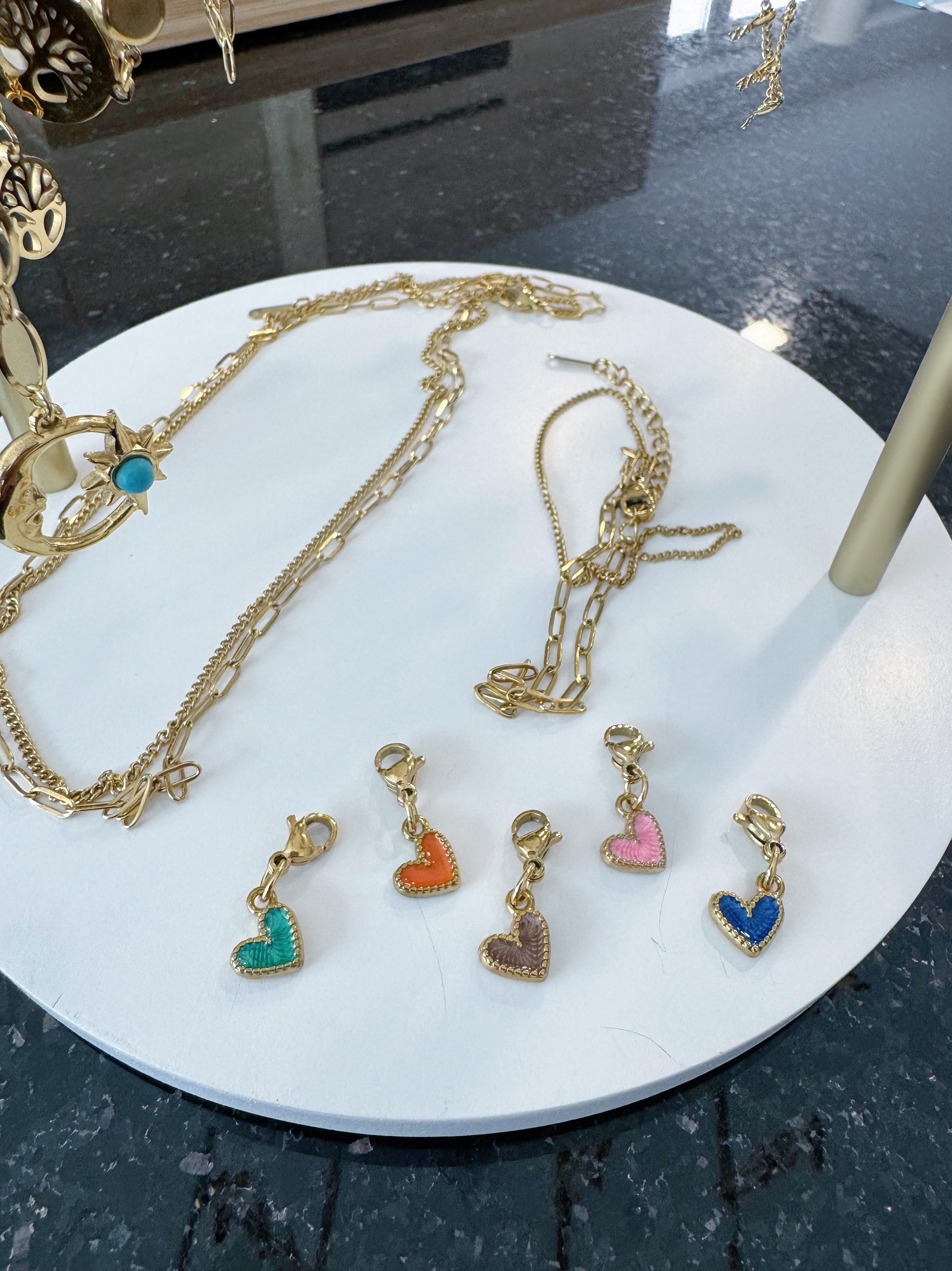 Pendentif Éclats de cœurs  