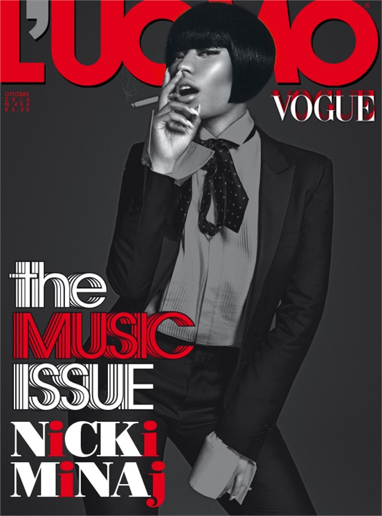 Nicki Minaj for Vogue L'uomo 2014