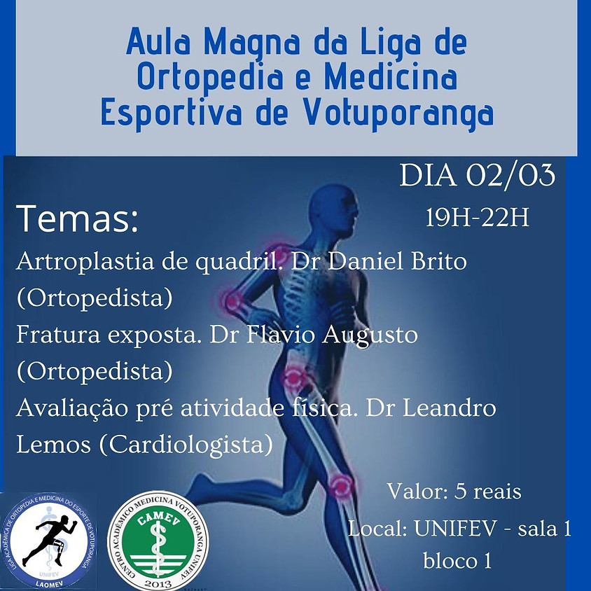 Aula Magna da Liga de Ortopedia e Medicina Esportiva de Votuporanga