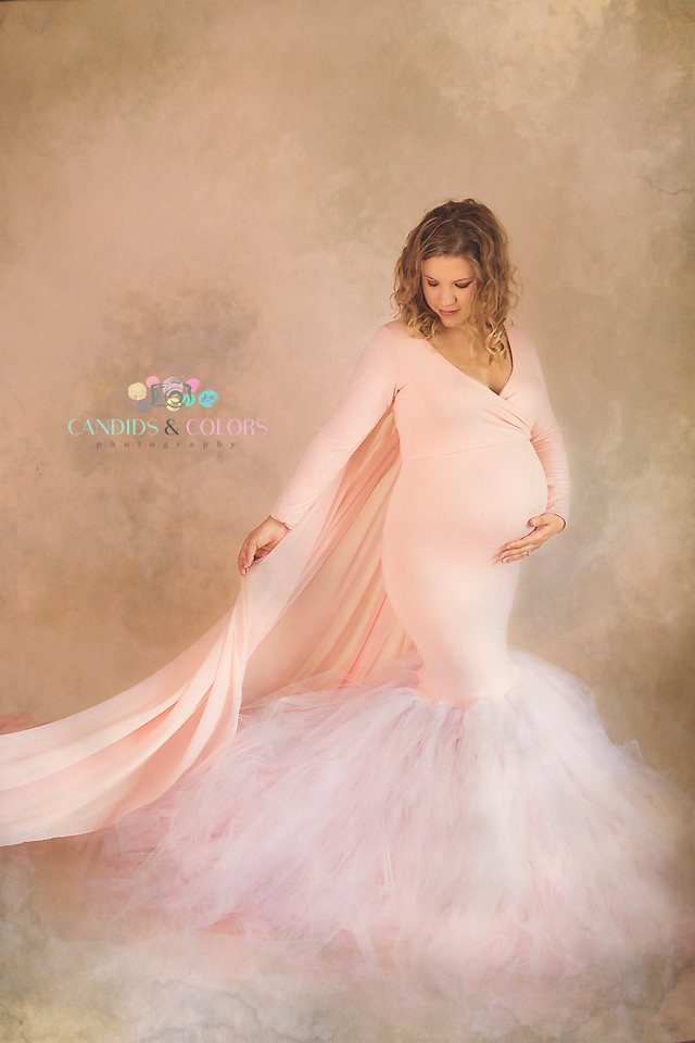 J & L Blush Lina Gown Size M FB