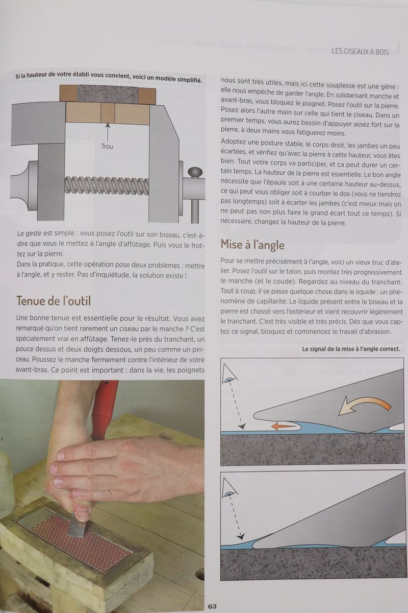 Miniature : Livre Affûtage des outils à bois de Bruno Meyer