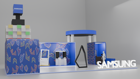 Samsung Wave Abstract Booth_light