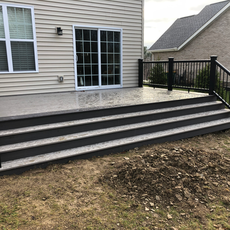 Pittsburgh Decking set of custom steps with Trex
