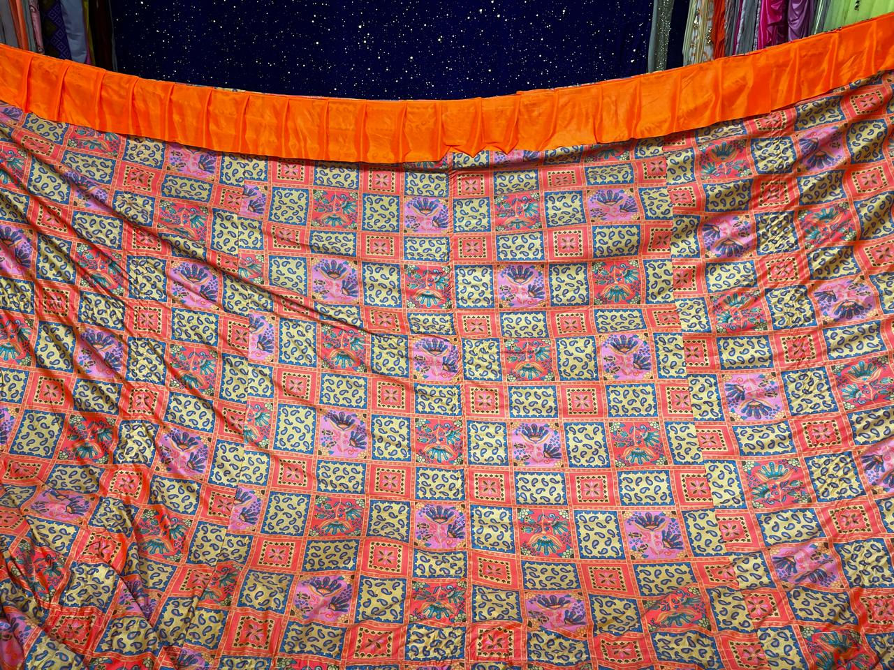 Knitted Print Orange
