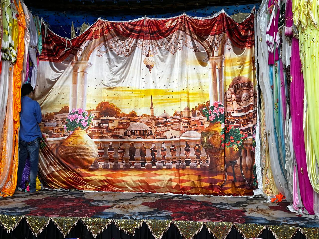 Printed City Scene