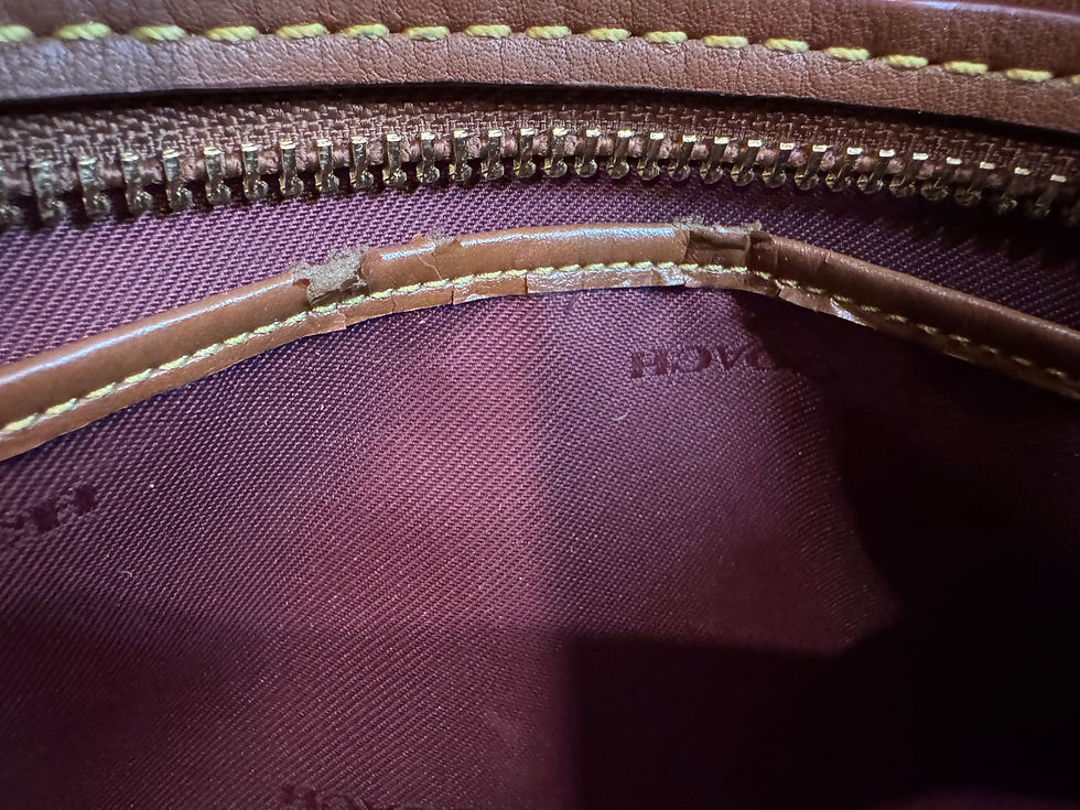 Thumbnail: The COACH Dreamer Collection Handbag in smooth brown leather 